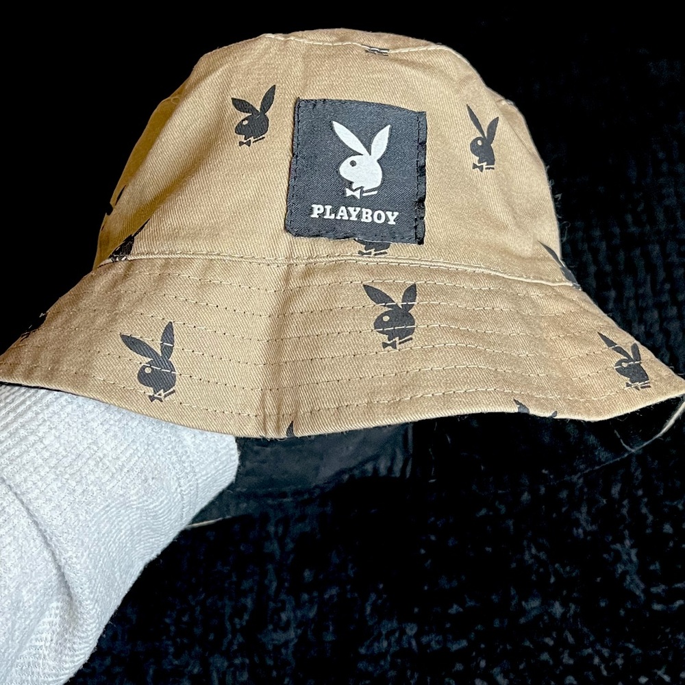 Reversible playboy bucket hat never worn